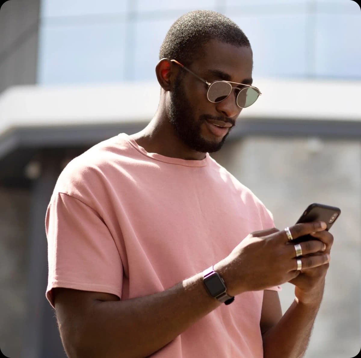 Man holding a phone