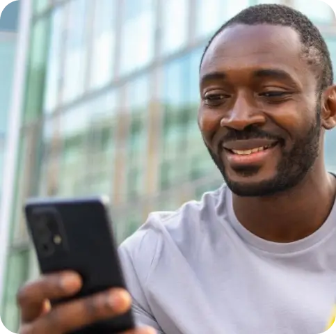 Man holding a phone